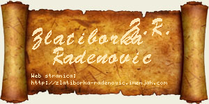 Zlatiborka Radenović vizit kartica